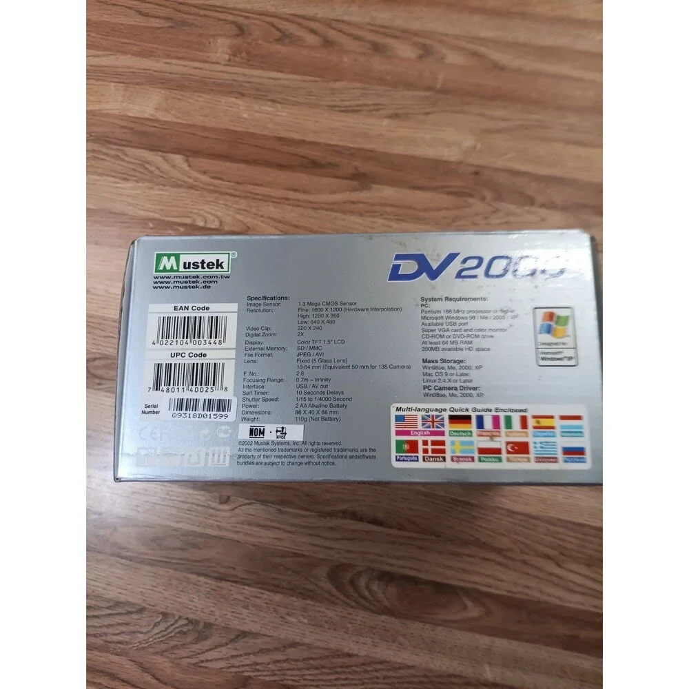Mustek DV2000 2.1MP Digital Video Camcorder
